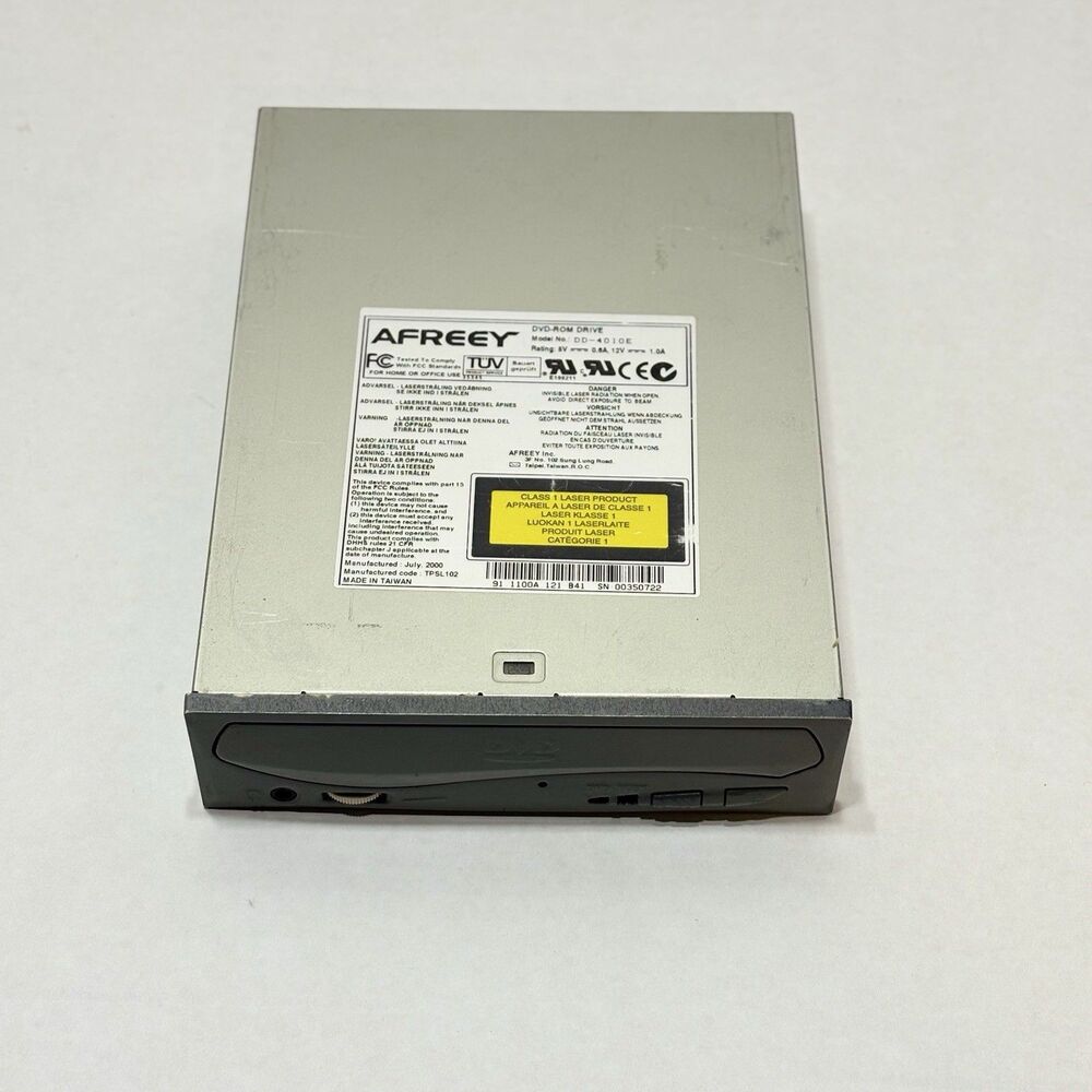 Vintage Afreey DD-4010E Internal DVD-ROM Drive IDE PATA Desktop 5.25" July 2000